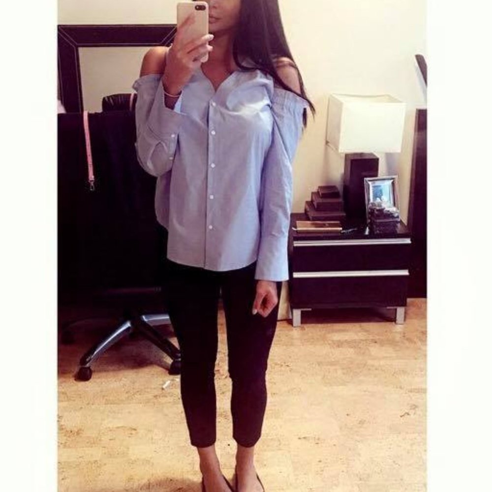 CLUB MONACO BUTTON DOWN TOP! Worn once! ♡